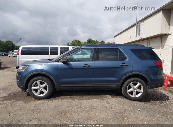 1FM5K8BH3JGC45591 2018 FORD EXPLORER Blue სალონის 360-გრადუსიანი ხედი