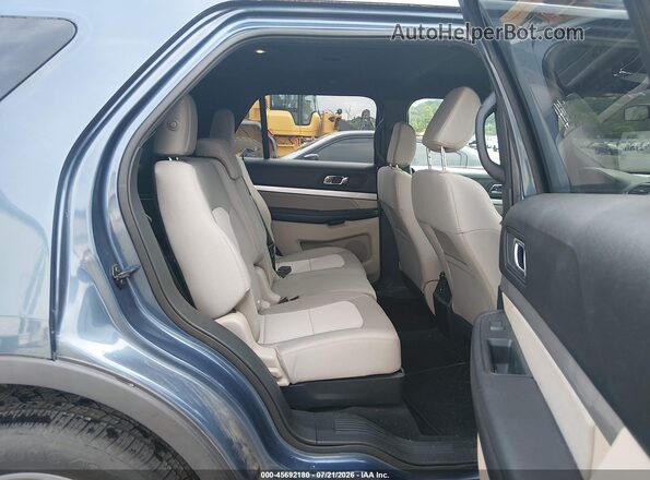 1FM5K8BH3JGC45591 2018 FORD EXPLORER Blue VIN კოდის სტიკერის ხედი
