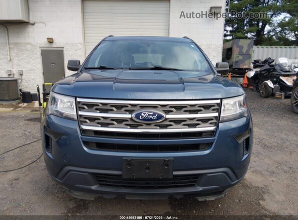 1FM5K8BH3JGC45591 2018 FORD EXPLORER Blue ხელსაწყოთა პანელის ხედი