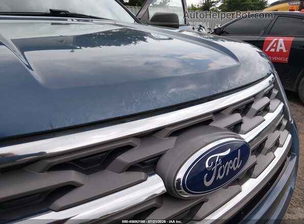 1FM5K8BH3JGC45591 2018 FORD EXPLORER Blue წინა ხედი