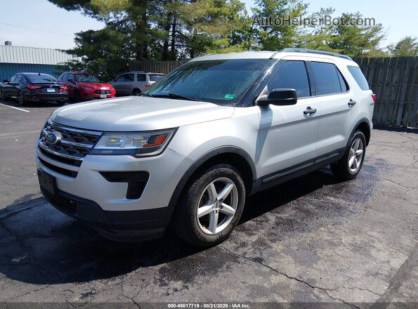 1FM5K8BH7JGC57131 2018 FORD EXPLORER Silver Front left