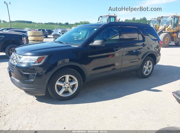 1FM5K8BH8JGC45442 2018 FORD EXPLORER Black Vista tres cuartos delantera izquierda