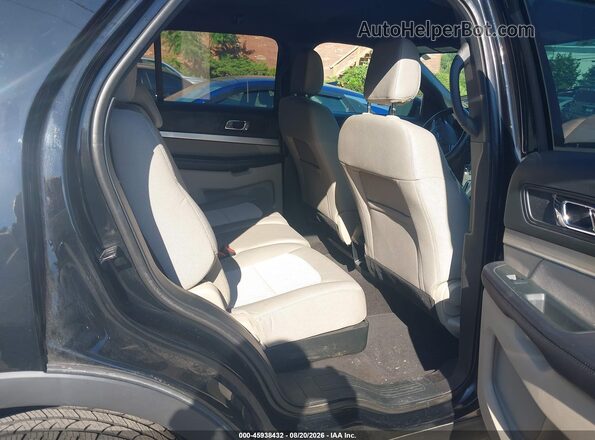 1FM5K8BH8JGC45442 2018 FORD EXPLORER Black Vista de la etiqueta del VIN