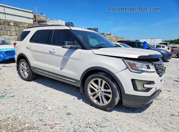 1FM5K8D80GGC56229 2016 FORD EXPLORER White Przód prawy