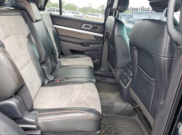 1FM5K8D80HGA92272 2017 FORD EXPLORER Black Rear interior view