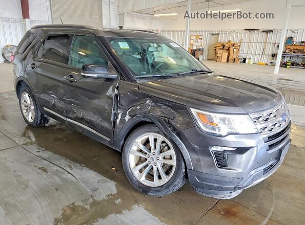 1FM5K8D80JGA33003 2018 FORD EXPLORER Серый Передняя правая четверть