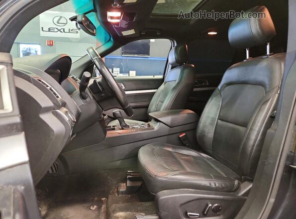 1FM5K8D81HGA26460 2017 FORD EXPLORER Серый Вид салона спереди