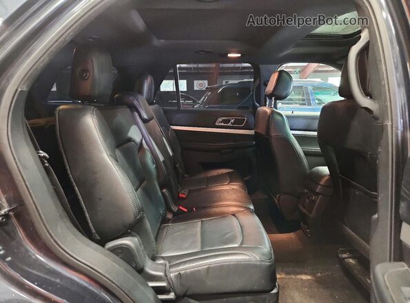 1FM5K8D81HGA26460 2017 FORD EXPLORER Серый Вид задней части салона