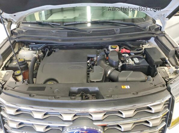 1FM5K8D81HGD46698 2017 FORD EXPLORER Белый Вид подкапотного пространства
