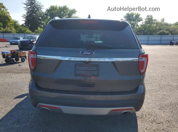 1FM5K8D82GGA92823 2016 FORD EXPLORER Charcoal Rear view