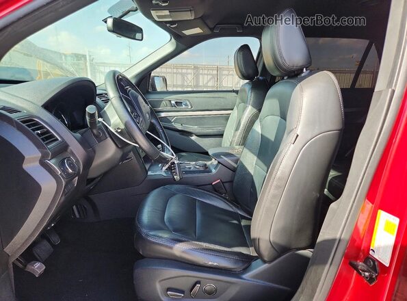 1FM5K8D82JGC52416 2018 FORD EXPLORER Red Vista interior delantera