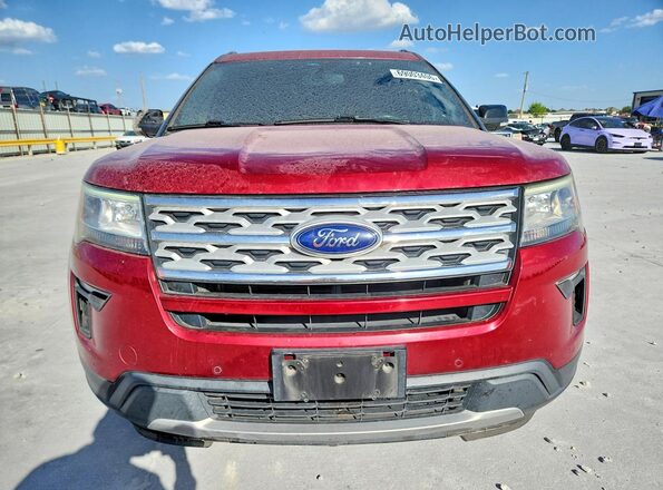 1FM5K8D82JGC52416 2018 FORD EXPLORER Red Vista frontal