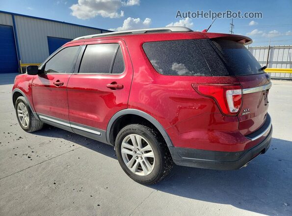 1FM5K8D82JGC52416 2018 FORD EXPLORER Red Trasero izquierdo