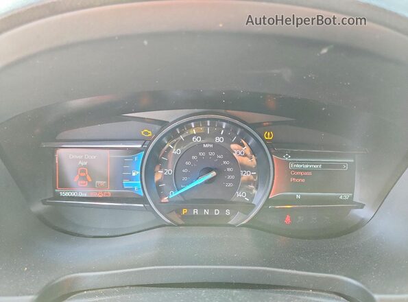 1FM5K8D82JGC52416 2018 FORD EXPLORER Red Vista del cuadro de instrumentos