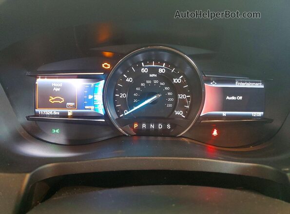 1FM5K8D83GGA85525 2016 FORD EXPLORER White Vista del cuadro de instrumentos