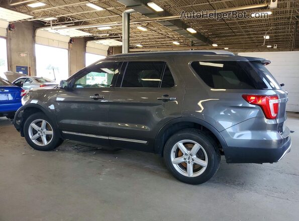 1FM5K8D84GGC88374 2016 FORD EXPLORER Gray Trasero izquierdo