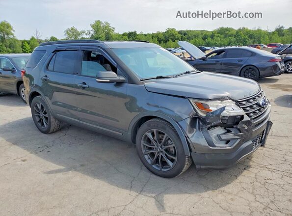 1FM5K8D84HGD94678 2017 FORD EXPLORER Gray Front right