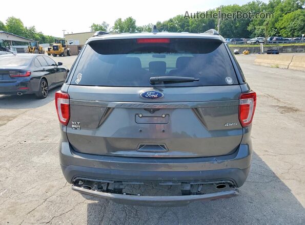 1FM5K8D84HGD94678 2017 FORD EXPLORER Gray Rear view