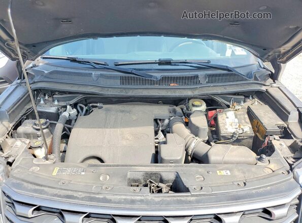 1FM5K8D84HGD94678 2017 FORD EXPLORER Gray Engine compartment view
