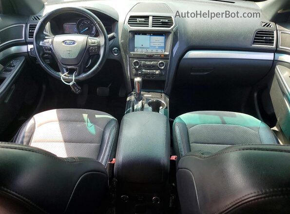 1FM5K8D84HGD94678 2017 FORD EXPLORER Gray Dashboard view