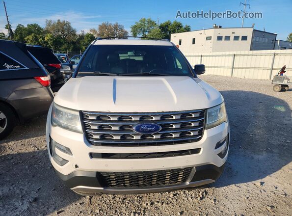 1FM5K8D85GGA83744 2016 FORD EXPLORER White Front view