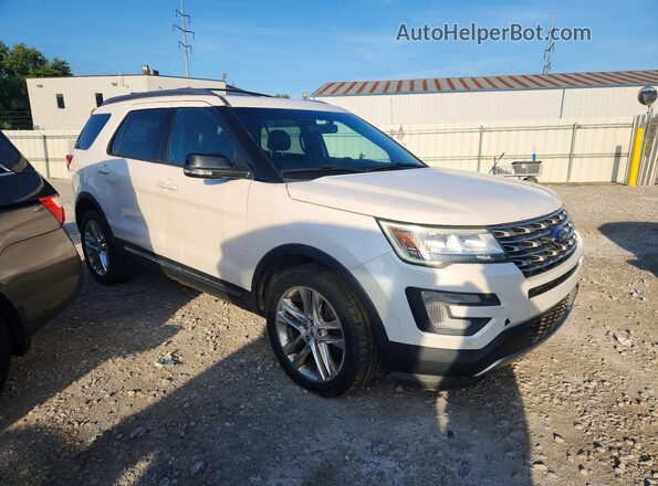 1FM5K8D85GGA83744 2016 FORD EXPLORER White Front right