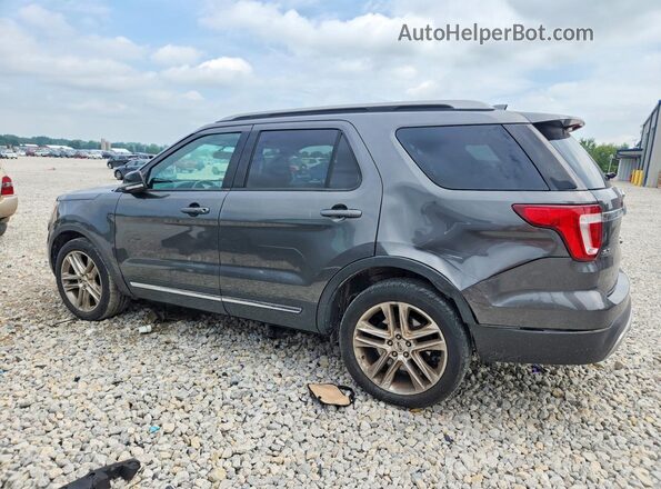 1FM5K8D85HGD20623 2017 FORD EXPLORER Gray Trasero izquierdo