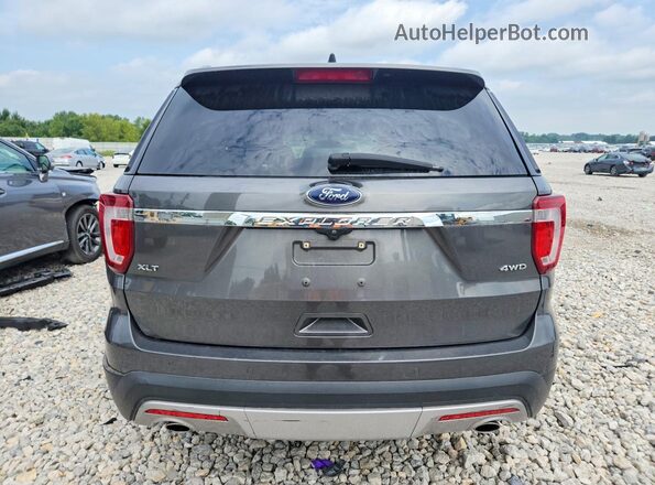 1FM5K8D85HGD20623 2017 FORD EXPLORER Gray Vista trasera