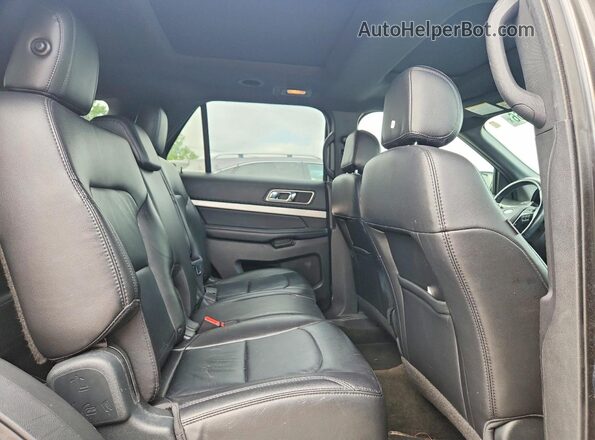 1FM5K8D85HGD20623 2017 FORD EXPLORER Gray Vista interior trasera