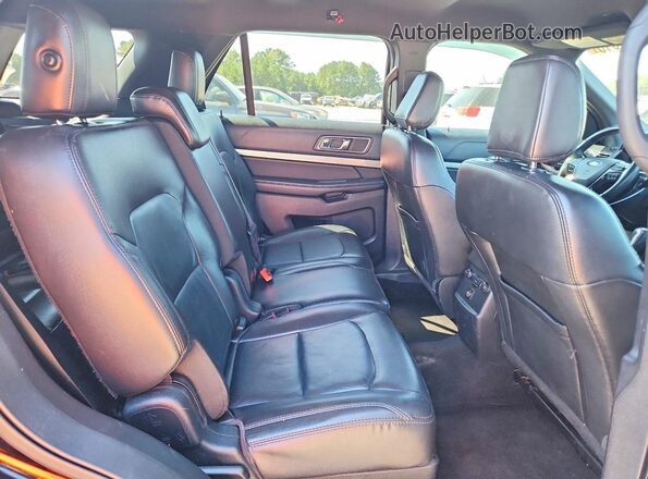 1FM5K8D85JGB60409 2018 FORD EXPLORER Черный Вид задней части салона