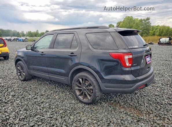 1FM5K8D85JGC52877 2018 FORD EXPLORER Черный Задняя левая четверть