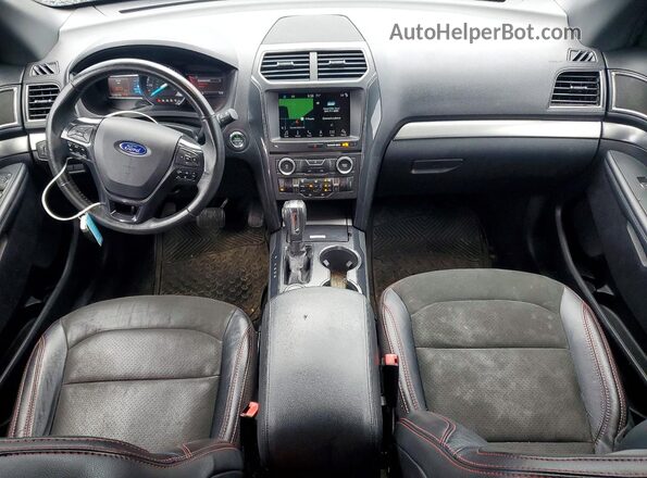 1FM5K8D85JGC52877 2018 FORD EXPLORER Черный Вид панели приборов