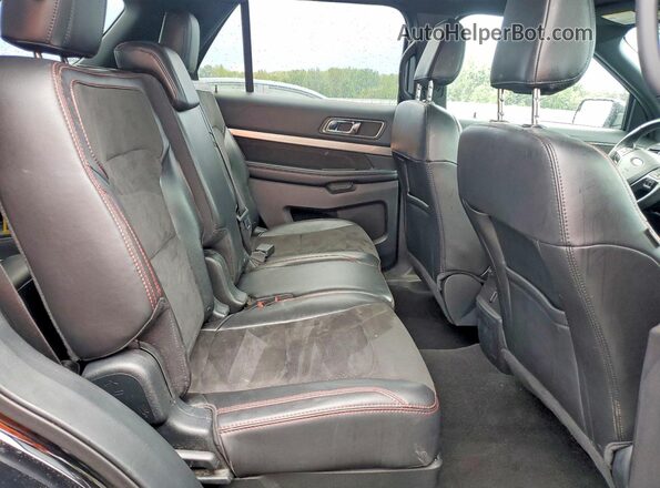 1FM5K8D85JGC52877 2018 FORD EXPLORER Черный Вид задней части салона