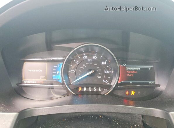 1FM5K8D85JGC52877 2018 FORD EXPLORER Черный Вид щитка приборов