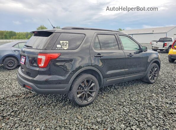 1FM5K8D85JGC52877 2018 FORD EXPLORER Черный Задняя правая четверть