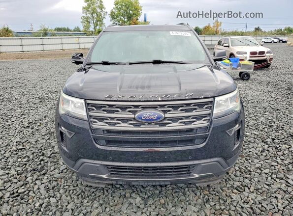 1FM5K8D85JGC52877 2018 FORD EXPLORER Черный Вид спереди