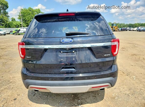 1FM5K8D86GGD19396 2016 FORD EXPLORER Black Vista trasera