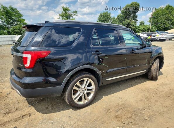 1FM5K8D86GGD19396 2016 FORD EXPLORER Black Trasero derecho