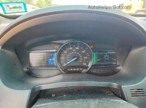 1FM5K8D86GGD19396 2016 FORD EXPLORER Black Vista del cuadro de instrumentos