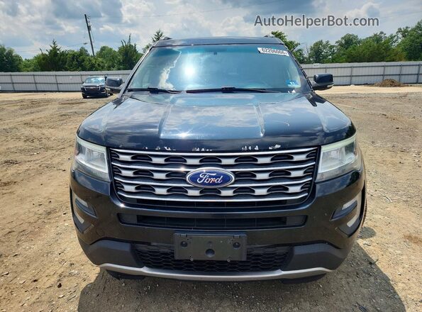 1FM5K8D86GGD19396 2016 FORD EXPLORER Black Vista frontal