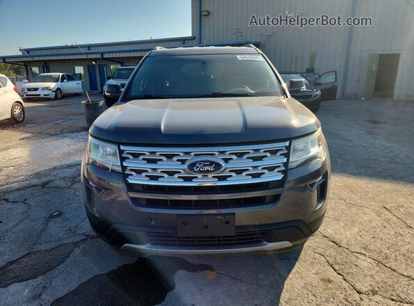 1FM5K8D86JGC66786 2018 FORD EXPLORER Gray Front view