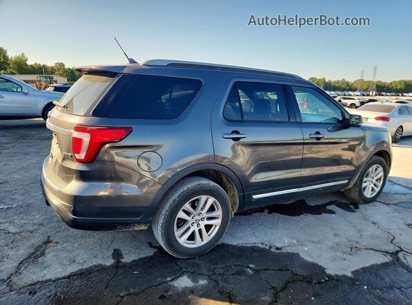 1FM5K8D86JGC66786 2018 FORD EXPLORER Gray Rear right
