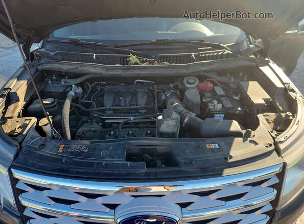 1FM5K8D86JGC66786 2018 FORD EXPLORER Gray Engine compartment view