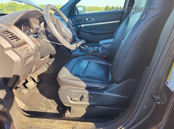 1FM5K8D86JGC66786 2018 FORD EXPLORER Gray Front interior view