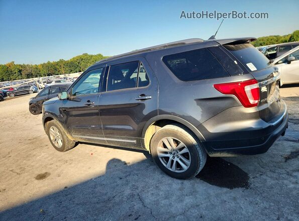 1FM5K8D86JGC66786 2018 FORD EXPLORER Gray Rear left
