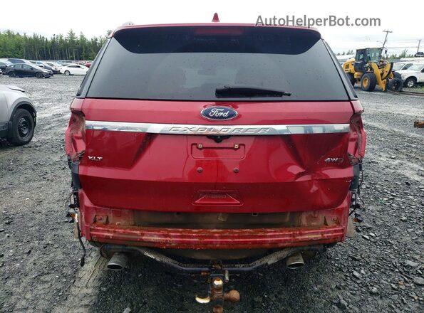 1FM5K8D87HGA05273 2017 FORD EXPLORER Red Rear view