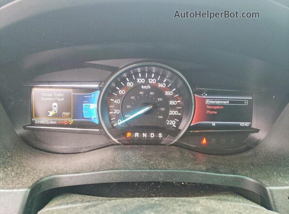 1FM5K8D87HGA05273 2017 FORD EXPLORER Red Instrument cluster view