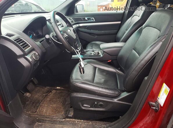 1FM5K8D87HGA05273 2017 FORD EXPLORER Red Front interior view