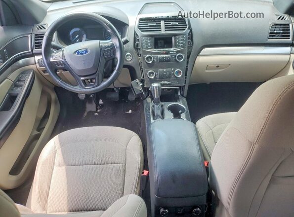 1FM5K8D87JGA62708 2018 FORD EXPLORER Burgundy Widok deski rozdzielczej