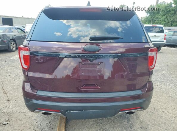 1FM5K8D87JGA62708 2018 FORD EXPLORER Burgundy Widok z tyłu